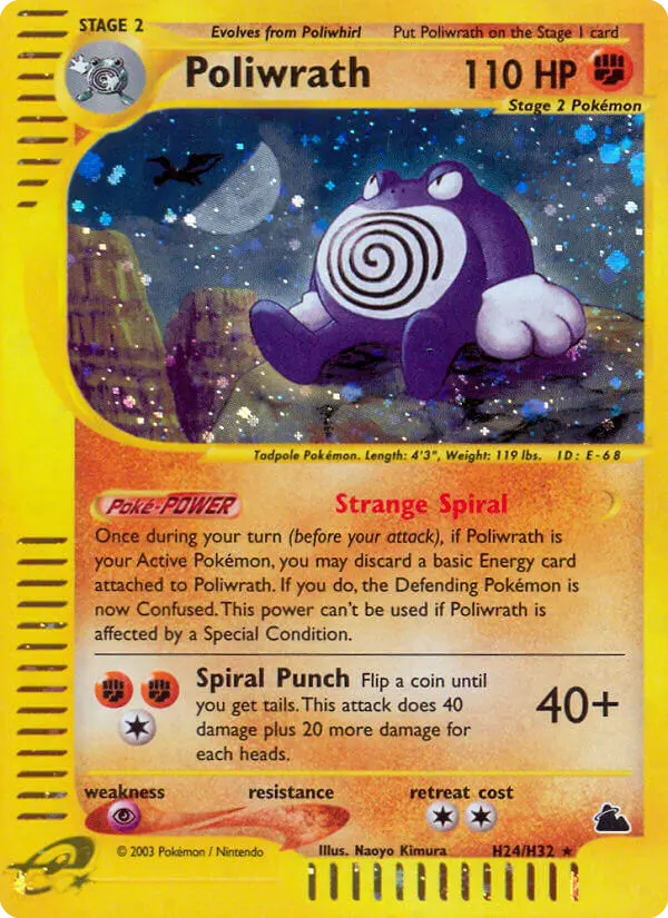 Poliwrath, Pokémon card