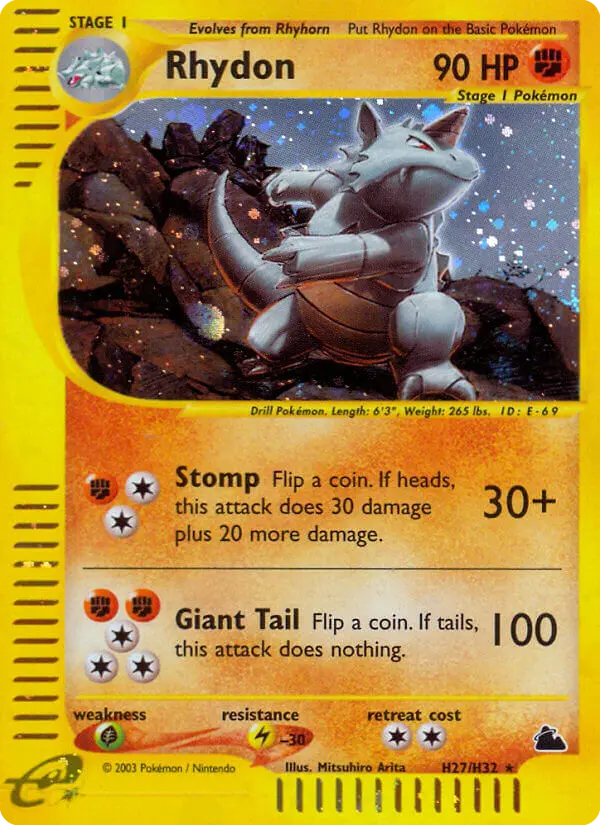 Rhydon, Pokémon card