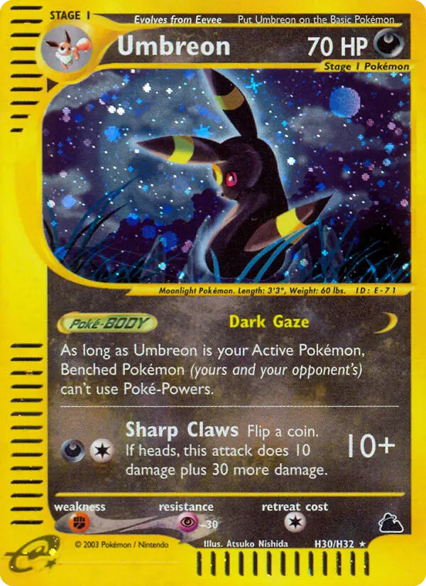Umbreon, Pokémon card