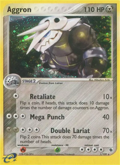 Aggron, Pokémon card