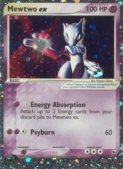 Mewtwo ex, Pokémon card