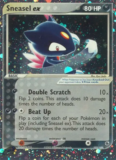 Sneasel ex, Pokémon card
