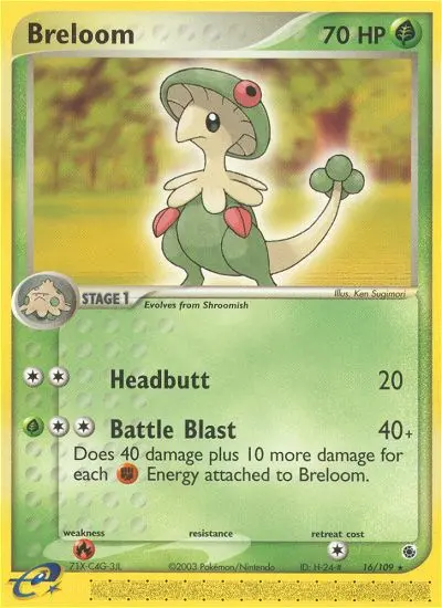 Breloom, Pokémon card