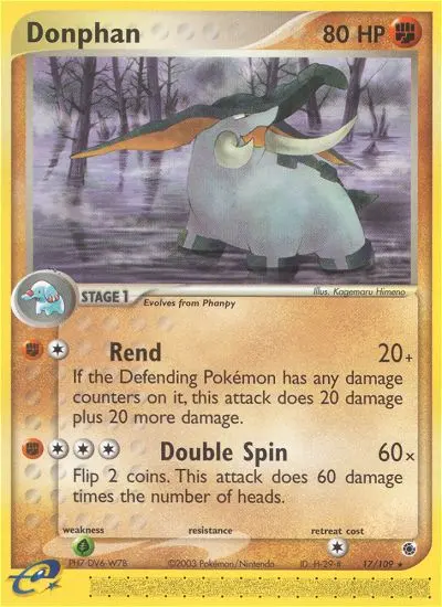 Donphan, Pokémon card