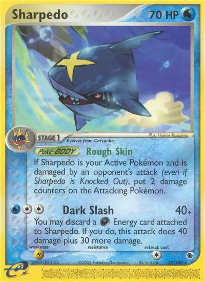 Sharpedo, Pokémon card