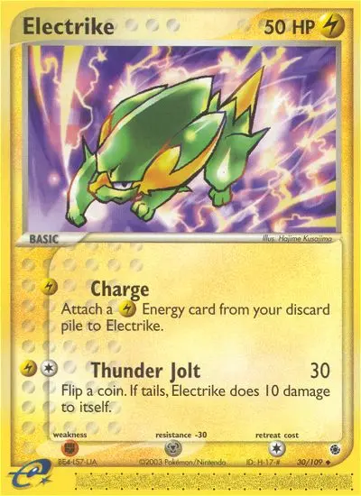 Electrike, Pokémon card