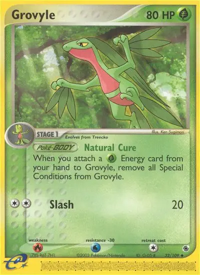 Grovyle, Pokémon card