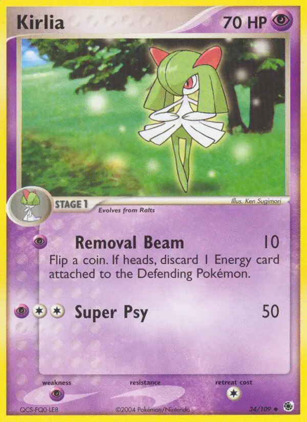 Kirlia, Pokémon card