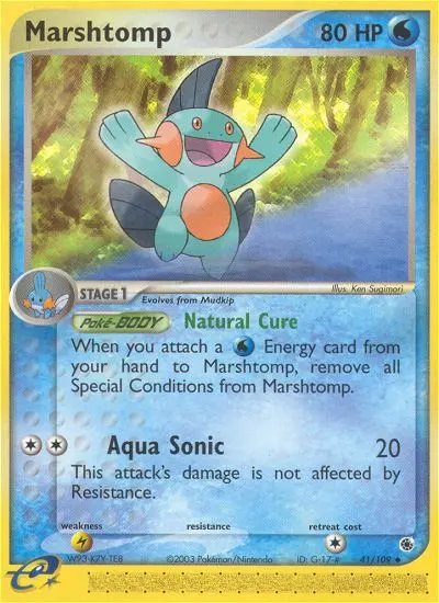 Marshtomp, Pokémon card