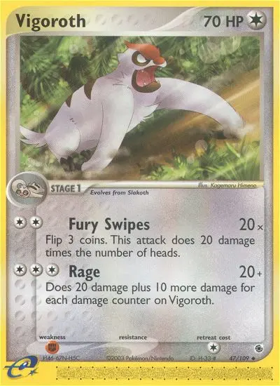 Vigoroth, Pokémon card