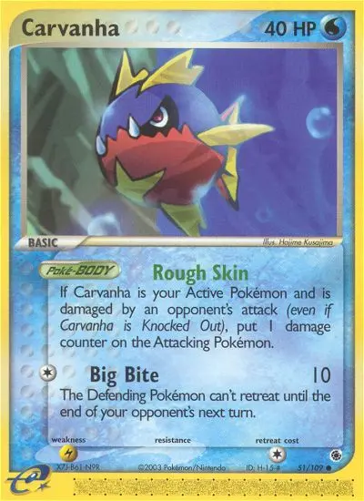 Carvanha, Pokémon card