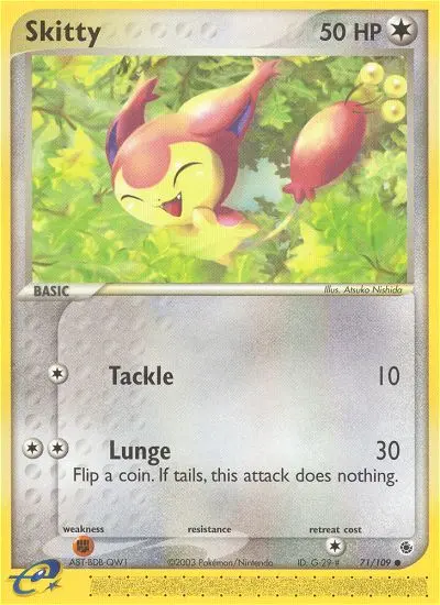 Skitty, Pokémon card