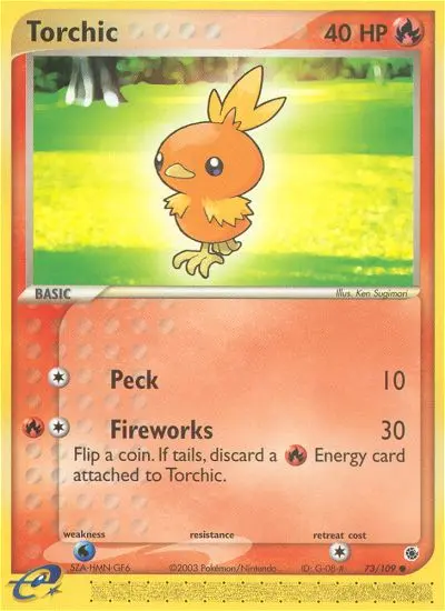 Torchic, Pokémon card