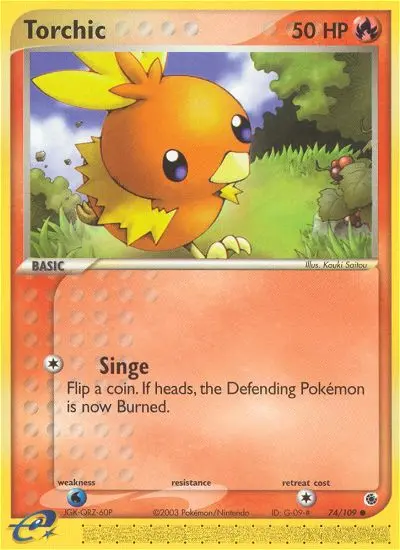 Torchic, Pokémon card