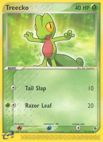 Treecko, Pokémon card