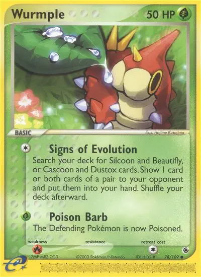 Wurmple, Pokémon card