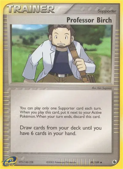 Professor Birch, Pokémon card
