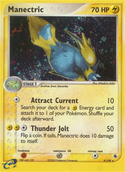Manectric, Pokémon card