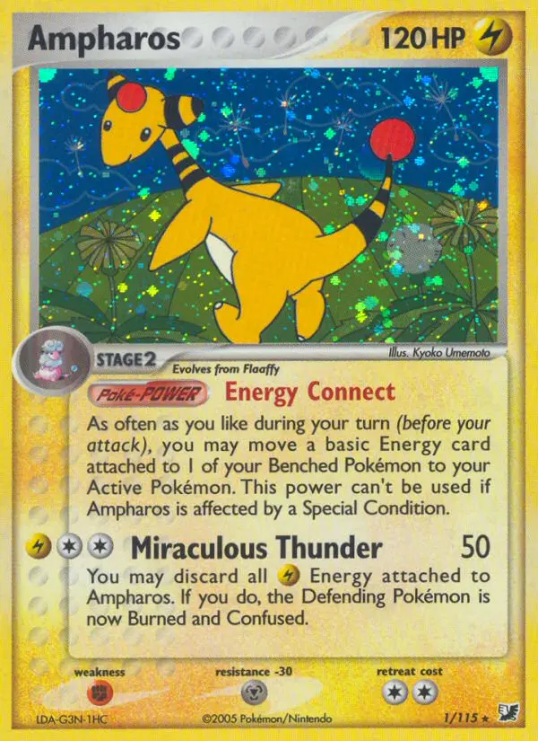 Ampharos, Pokémon card