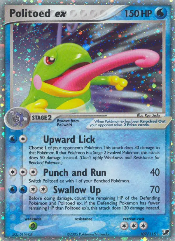 Politoed ex, Pokémon card