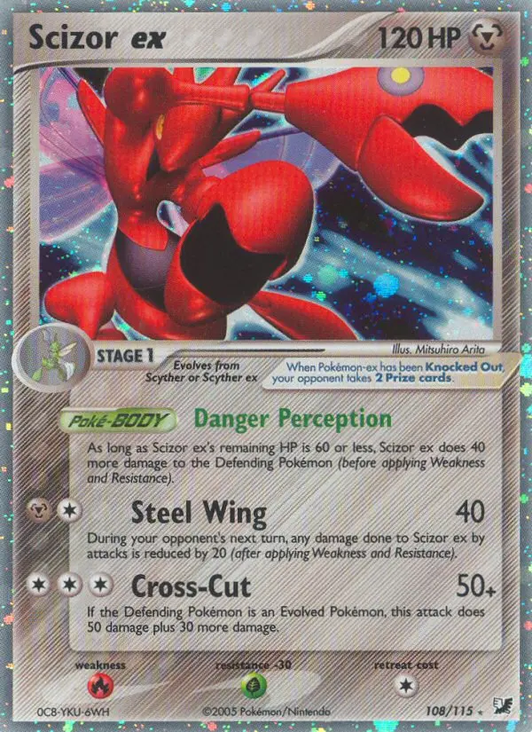 Scizor ex, Pokémon card