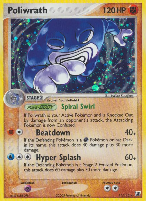 Poliwrath, Pokémon card