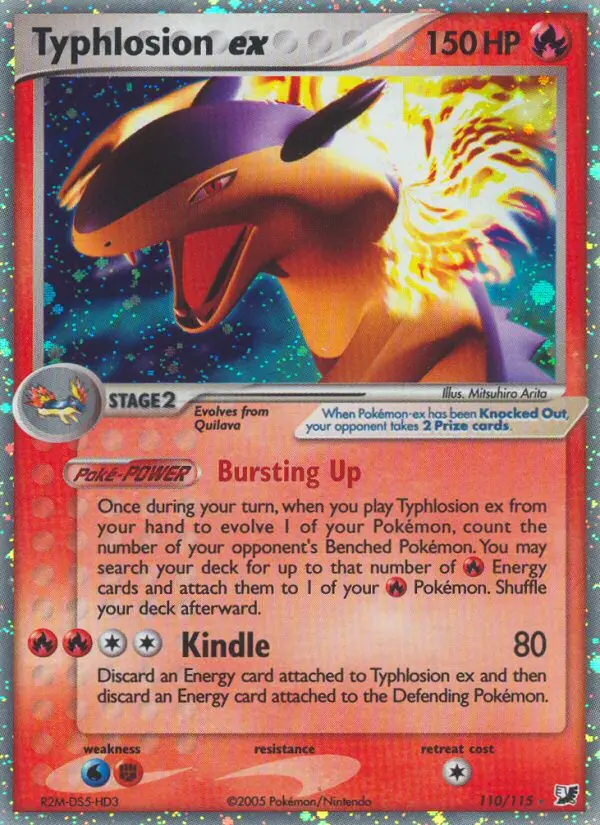 Typhlosion ex, Pokémon card