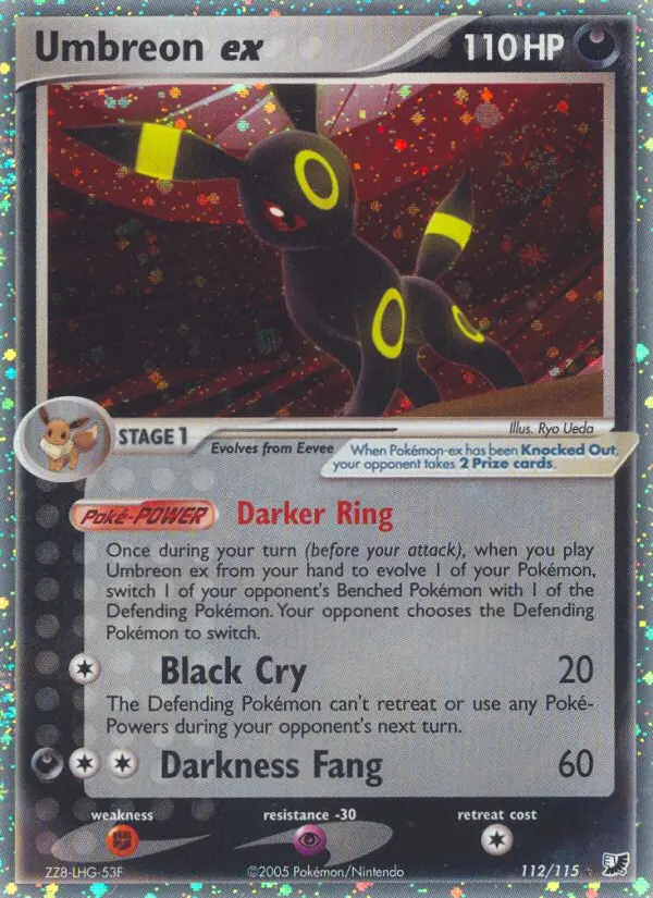 Umbreon ex, Pokémon card