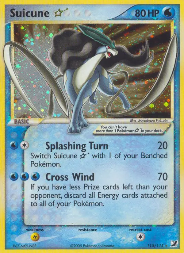 Suicune ☆, Pokémon card