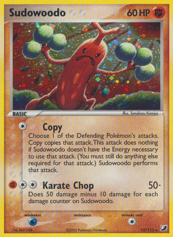 Sudowoodo, Pokémon card