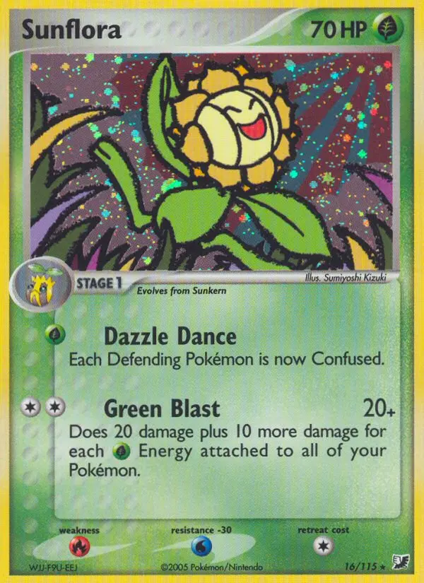 Sunflora, Pokémon card