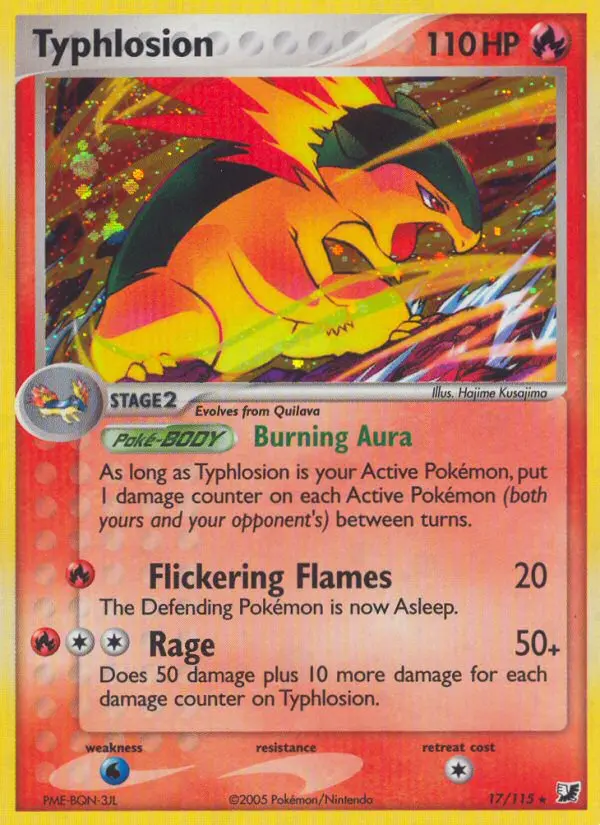 Typhlosion, Pokémon card