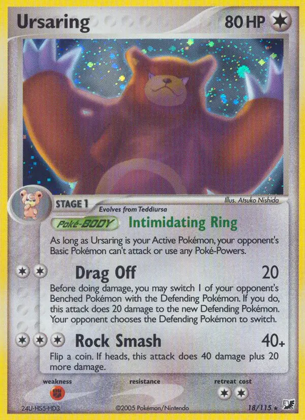 Ursaring, Pokémon card