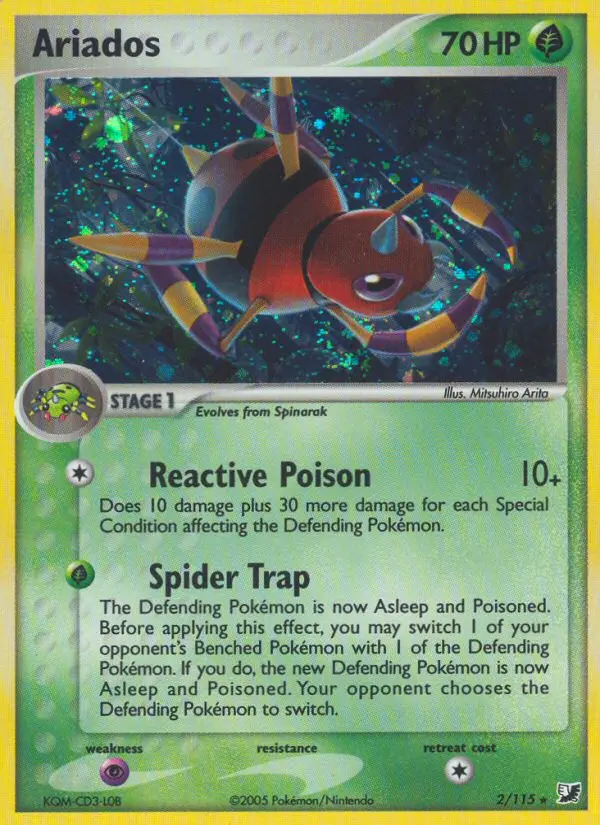 Ariados, Pokémon card