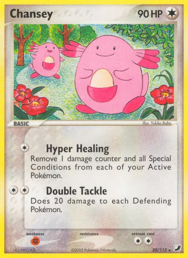 Chansey, Pokémon card