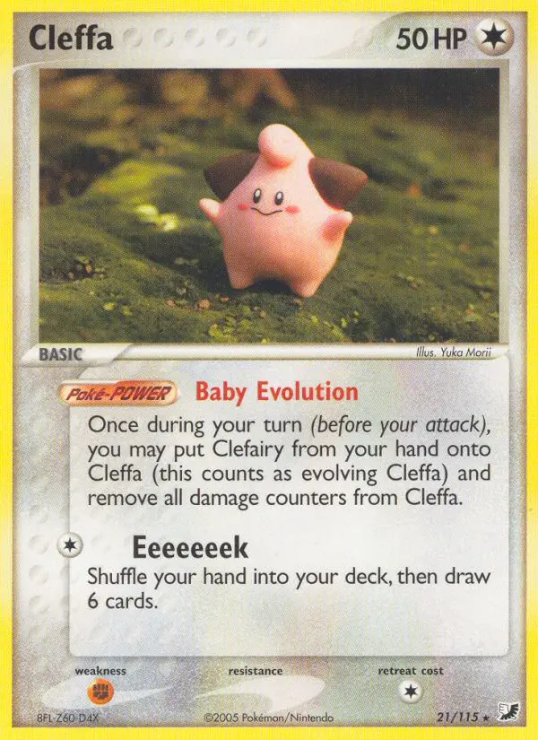 Cleffa, Pokémon card