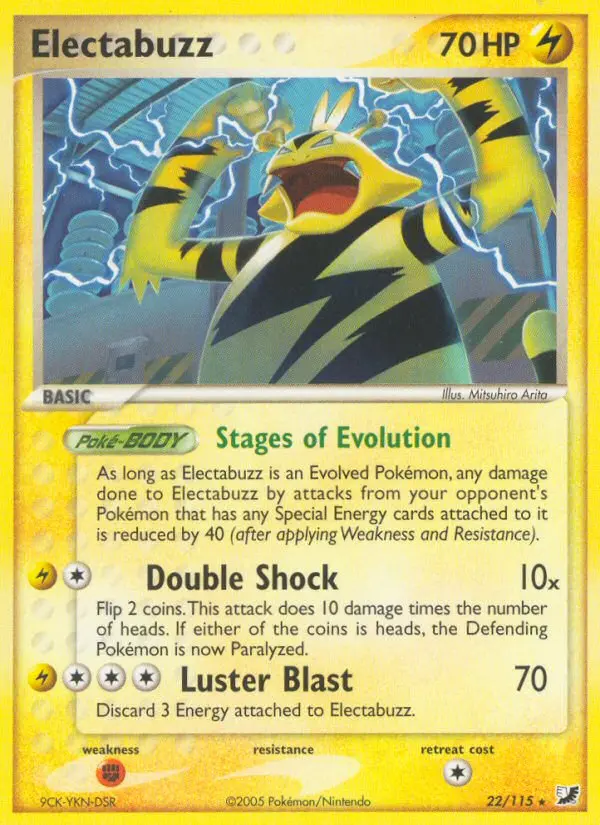 Electabuzz, Pokémon card