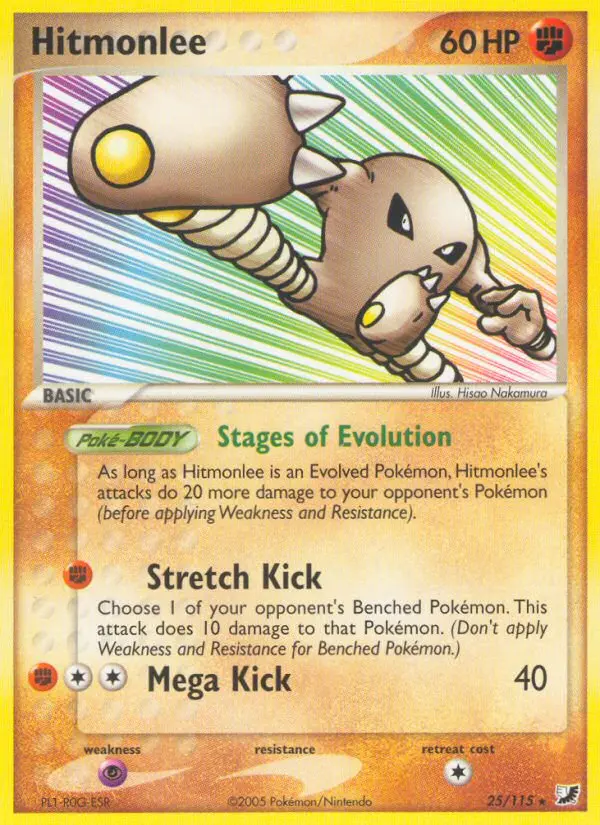 Hitmonlee, Pokémon card