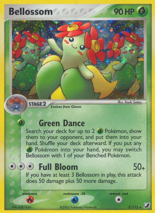 Bellossom, Pokémon card