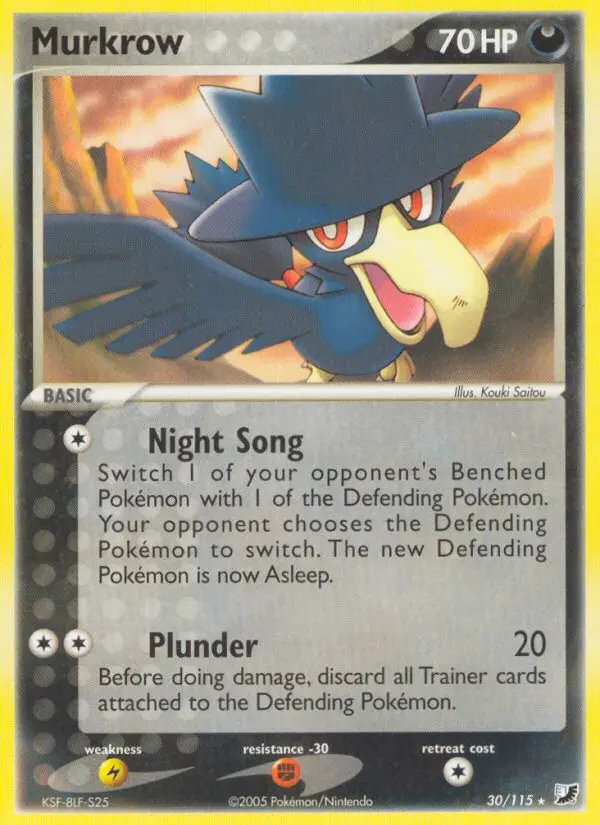 Murkrow, Pokémon card