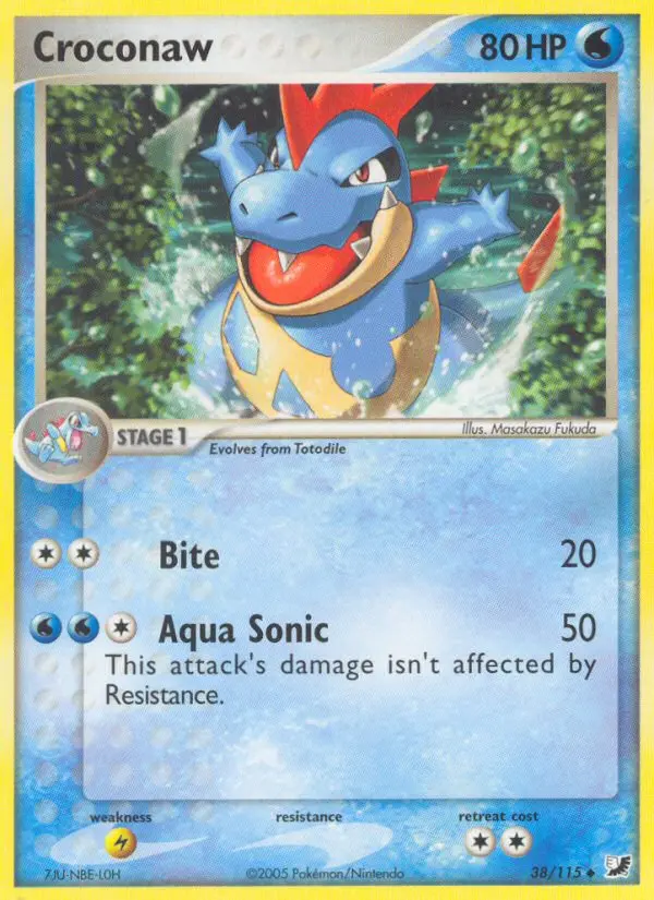 Croconaw, Pokémon card