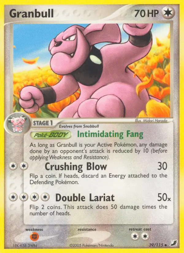 Granbull, Pokémon card