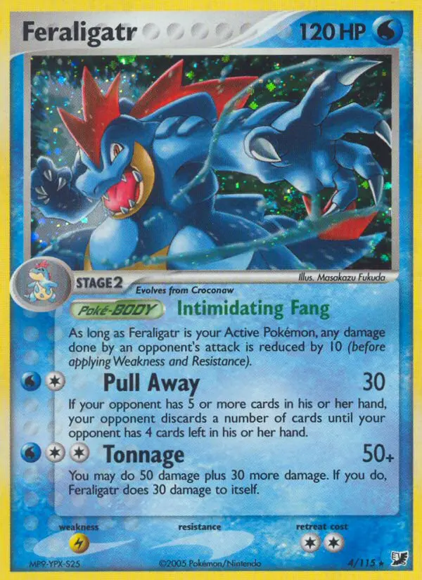 Feraligatr, Pokémon card