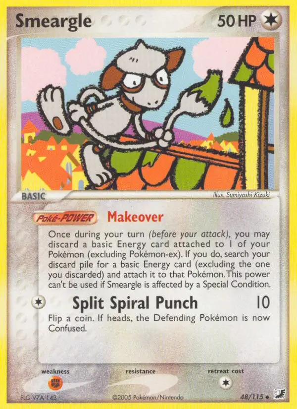 Smeargle, Pokémon card