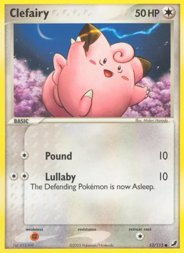 Clefairy, Pokémon card