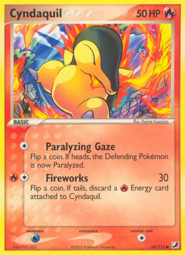 Cyndaquil, Pokémon card