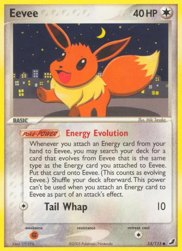 Eevee, Pokémon card