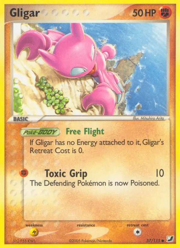 Gligar, Pokémon card