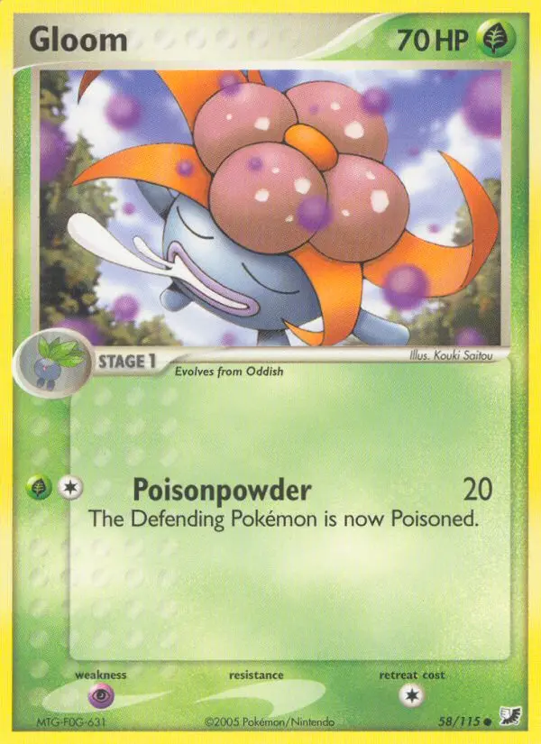 Gloom, Pokémon card