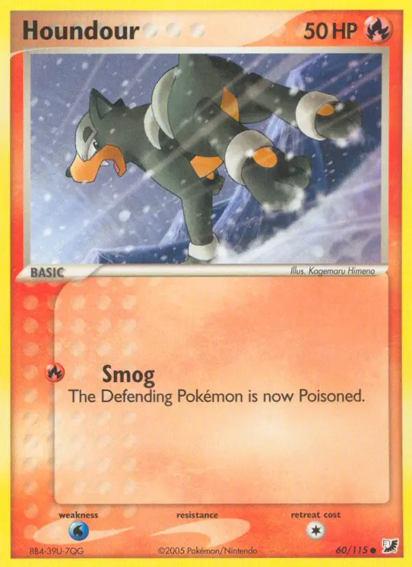 Houndour, Pokémon card